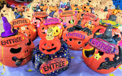 ハロウィンランタン作り 阿南町陶芸体験館