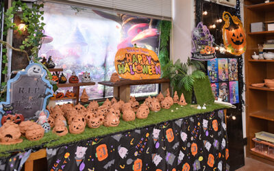 ハロウィンランタン作り 阿南町陶芸体験館